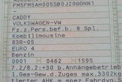 VW Caddy Maxi 227.035 km 4.280 &euro; Sonneberg 96515