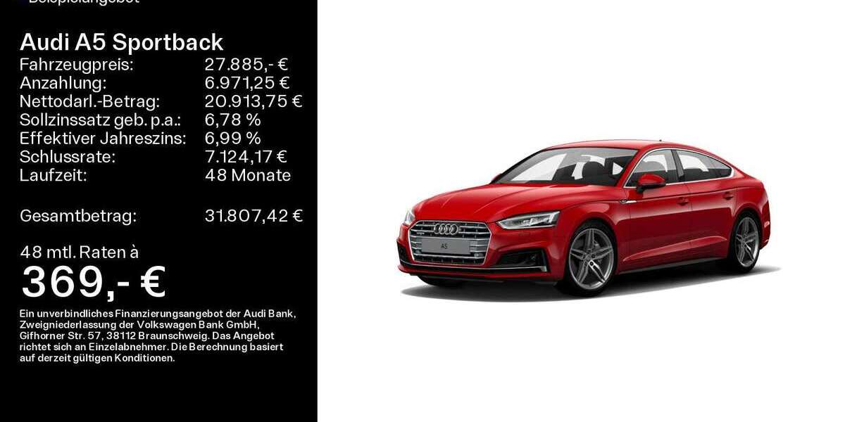 Audi A5 56.934 km 27.885 &euro; Linsengericht 63589