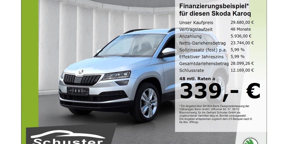 Skoda Karoq 37.349 km 29.680 &euro; Ruhstorf 94099