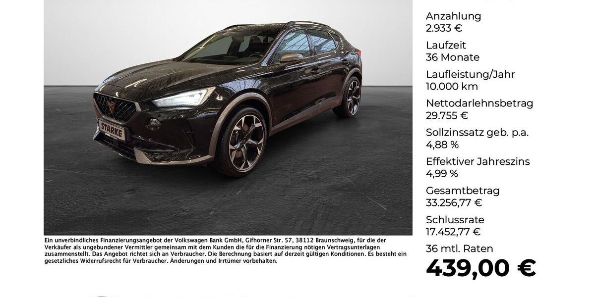 Cupra Formentor 17.465 km 32.445 &euro; Osnabrück 49078