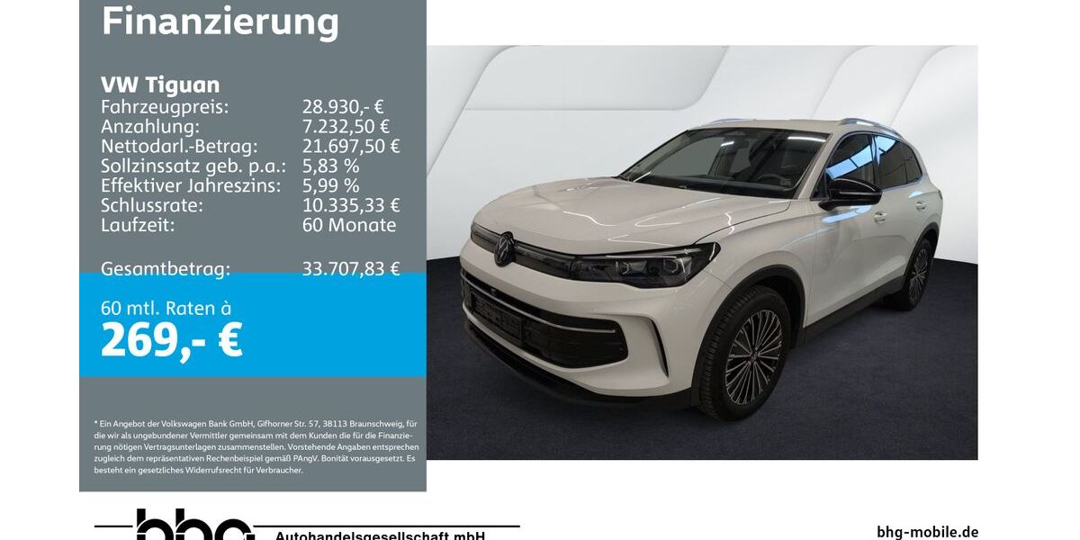 VW Tiguan 21.629 km 28.930 &euro; Bühl 77815