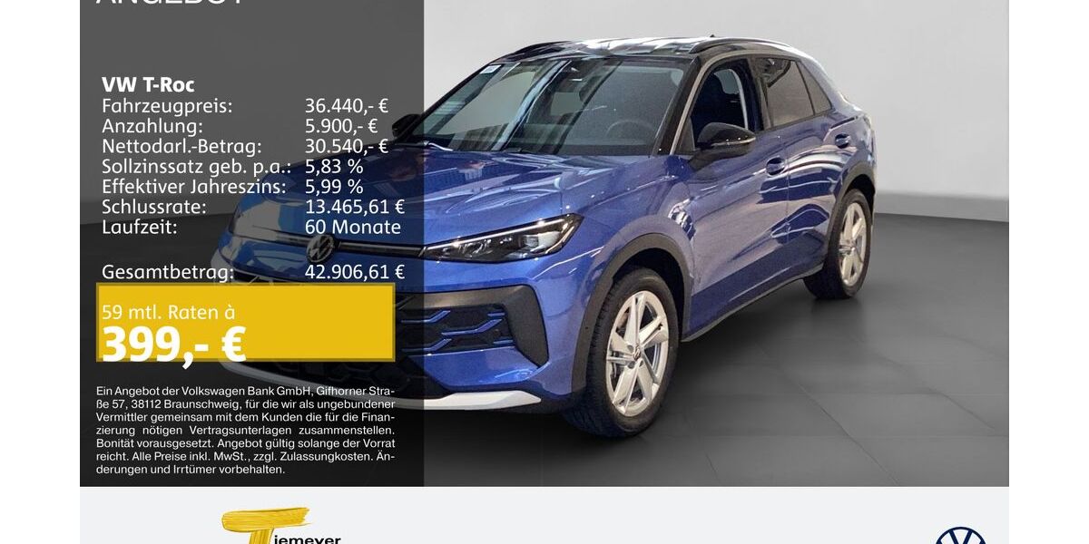 VW T-Roc 4.900 km 35.830 &euro; Oberhausen 46047