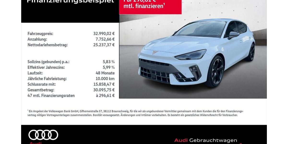 Cupra Leon 9.498 km 32.690 &euro; Rostock 18059