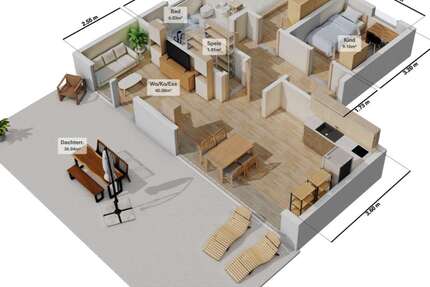 Wohnung Meßkirch - 3 Zimmer, 88 m&sup2;, 1.200&euro; | Angebot:25371818