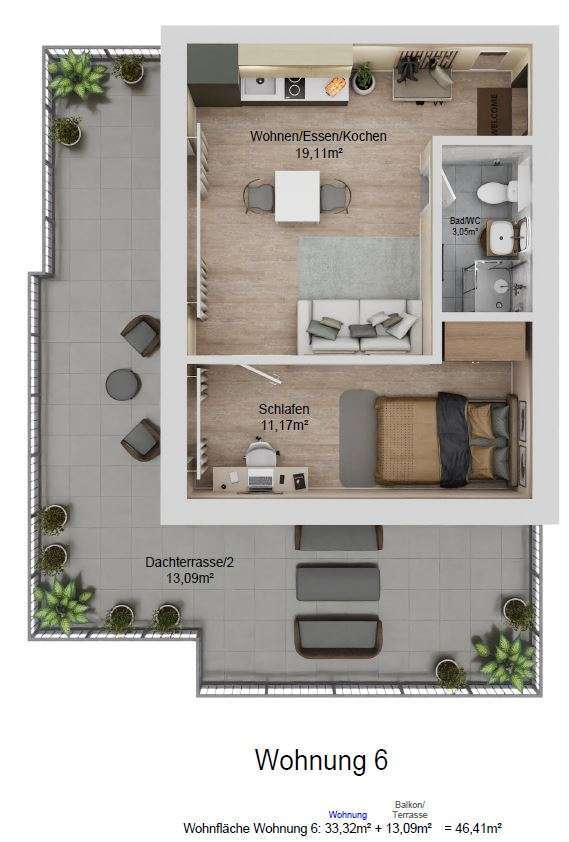 Wohnung zum Kaufen in Pfaffenhofen 294.400 € 46.4 m²