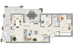 albero:) Penthouse-Feeling am Main: Maisonette + Apartment 3 zimmer