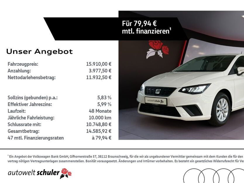 Seat Ibiza 32.300 km 15.910 € Villingen-Schwenningen 78052