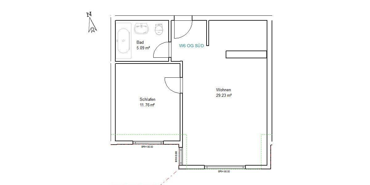 Etagenwohnung Bopfingen - 2 Zimmer, 48 m&sup2;, 679&euro; | Angebot:26331935
