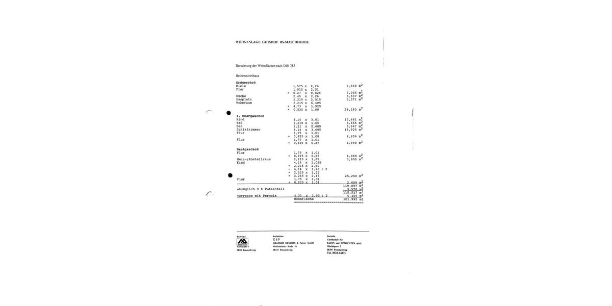 Reihenhaus Braunschweig Südstadt- Rautheim- Mascherode - 4 Zimmer, 122 m&sup2;, 404.000&euro; | Angebot:25964104