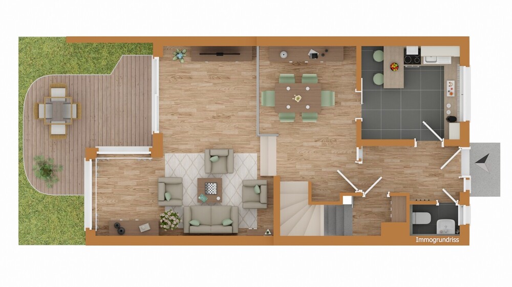 Reihenmittelhaus, frei zum 01.08.2026, mit Photovoltaikanlage, Garage und Garten zu veräußern - Reihenmittelhaus Nordwalde Nordwalde | Angebot:26781762