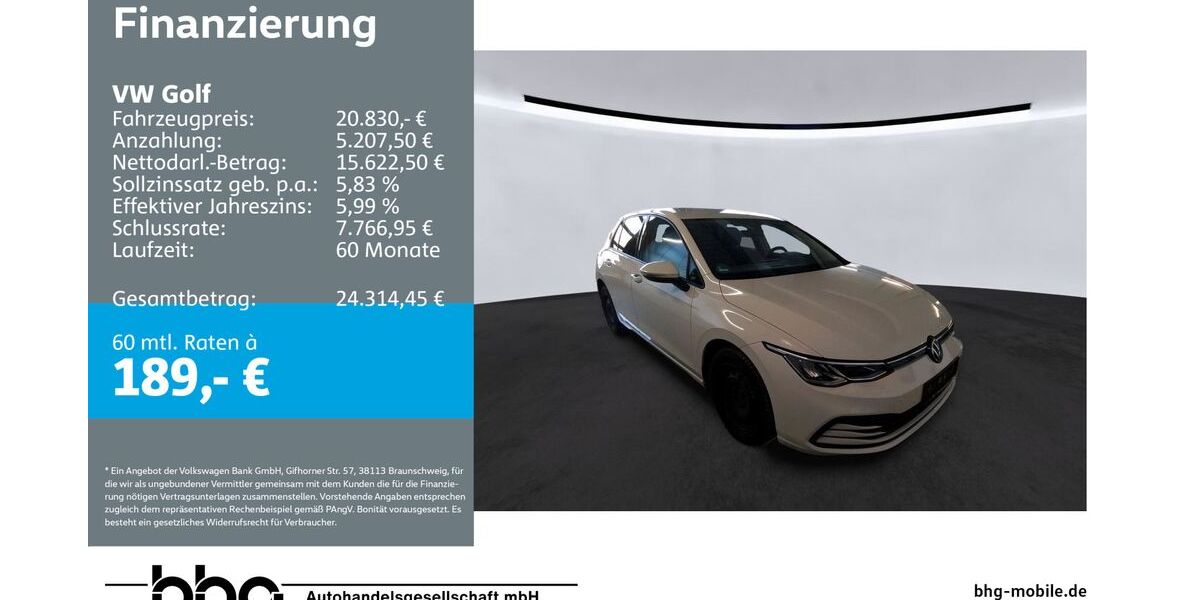 VW Golf 60.941 km 20.830 &euro; Ettlingen 76275