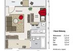 Etagenwohnung Gera Lusan - 1 Zimmer, 34 m&sup2;, 228&euro; | Angebot:26244525