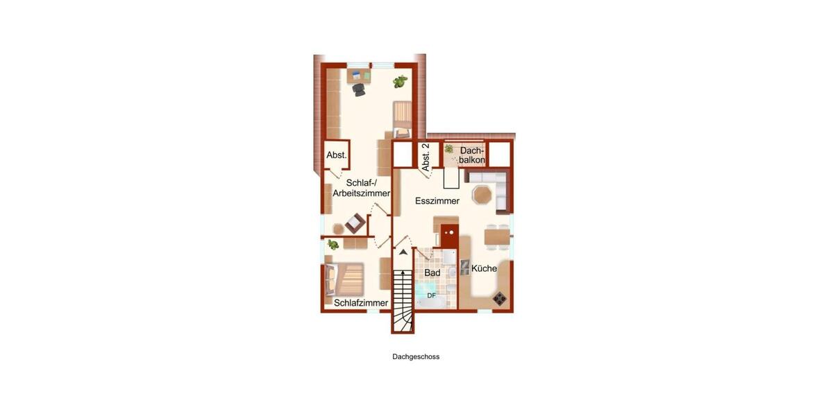 Dachgeschoßwohnung Rheinbreitbach - 2 Zimmer, 73 m&sup2;, 850&euro; | Angebot:26678199