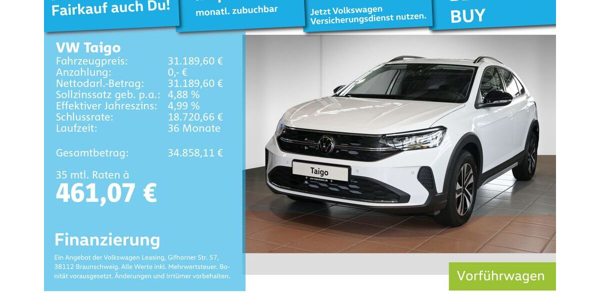 VW Taigo 9.900 km 29.990 &euro; Mannheim 68309
