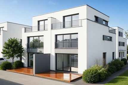 ***Zeitlos modern: Neubau-Doppelhaushälfte im Bauhaus-Stil in Bodenheim*** - Haus Bodenheim | Angebot:24213456