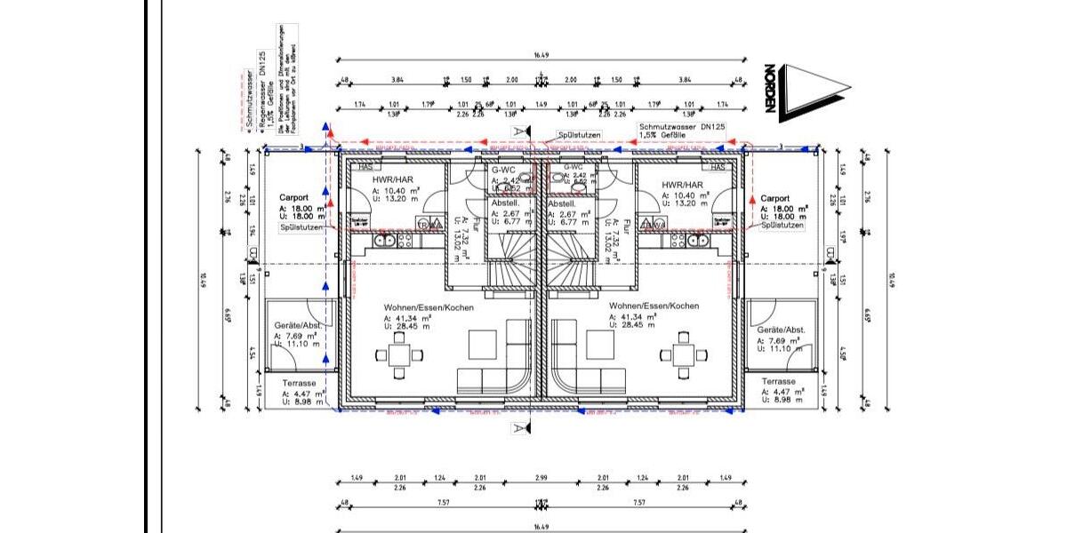 Doppelhaushälfte Cloppenburg - 4 Zimmer, 128 m&sup2;, 1.500&euro; | Angebot:24771985