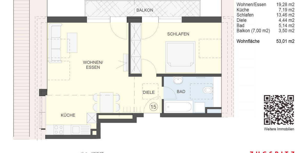 Etagenwohnung Garmisch-Partenkirchen Garmisch - 2 Zimmer, 52 m&sup2;, 564.000&euro; | Angebot:25701207