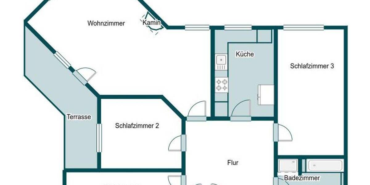 Etagenwohnung Bergen auf Rügen Bergen - 4 Zimmer, 104 m&sup2;, 215.000&euro; | Angebot:26276055