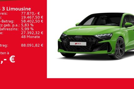 Audi RS3 3.500 km 74.870 &euro; Ulm 89073