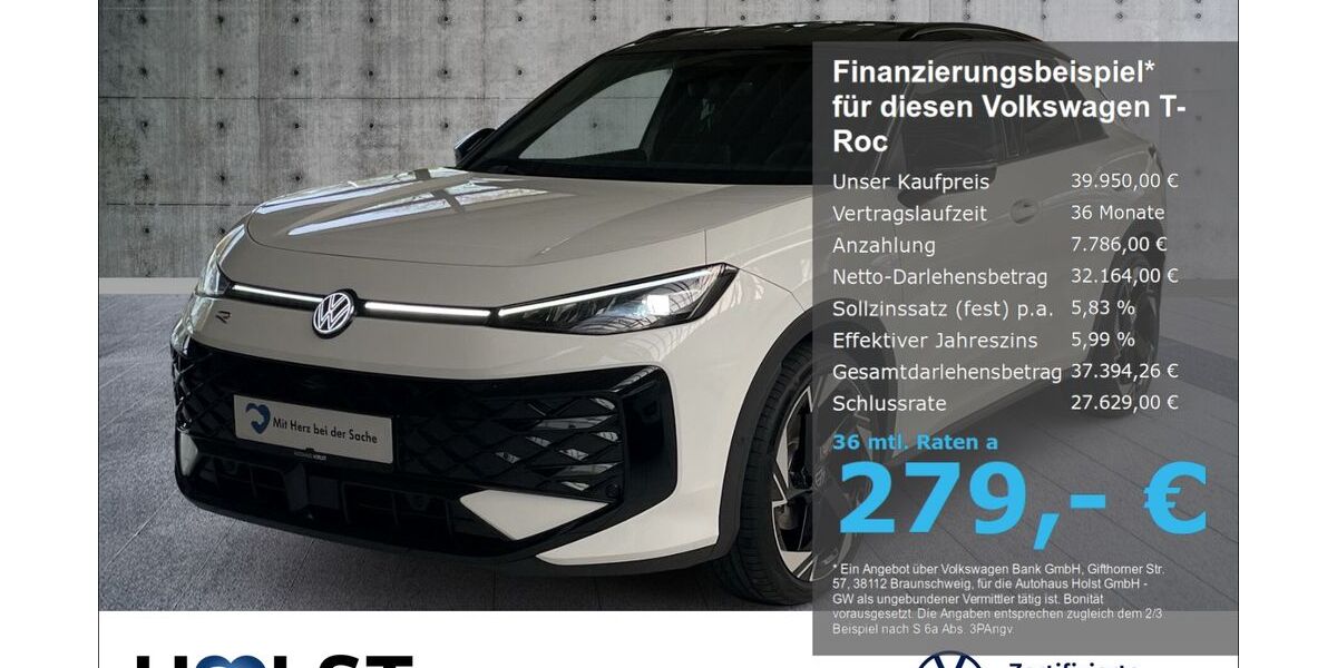 VW T-Roc 3.547 km 39.950 &euro; Scheeßel 27383