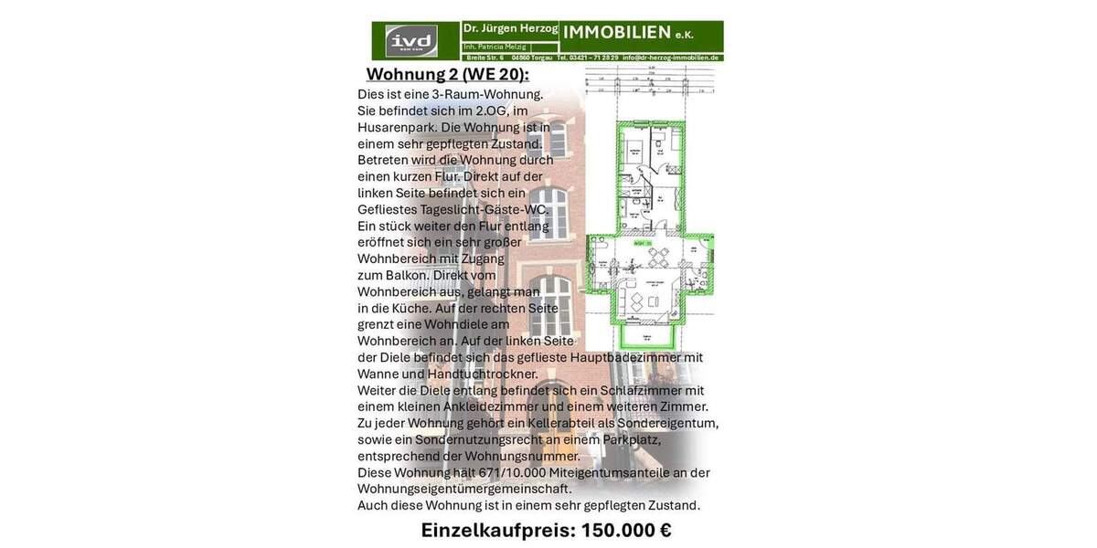 Etagenwohnung Torgau - 7 Zimmer, 264 m&sup2;, 250.000&euro; | Angebot:25679419