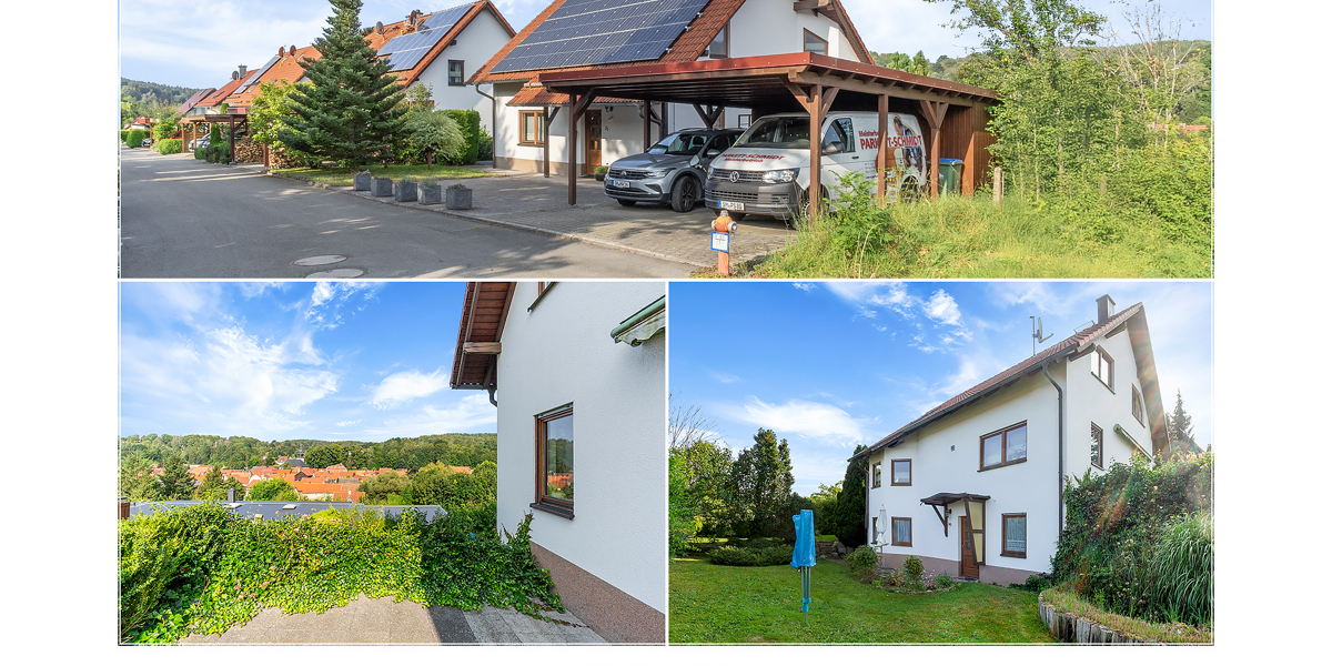 Modernes Wohnen mit Einliegerwohnung, Photovoltaik und unverbaubarem Ausblick - Zweifamilienhaus Zella-Mehlis Mehlis | Angebot:25354130