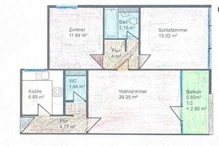 Wohnung Unterhaching - 3 Zimmer, 72 m&sup2;, 499.700&euro; | Angebot:26840920