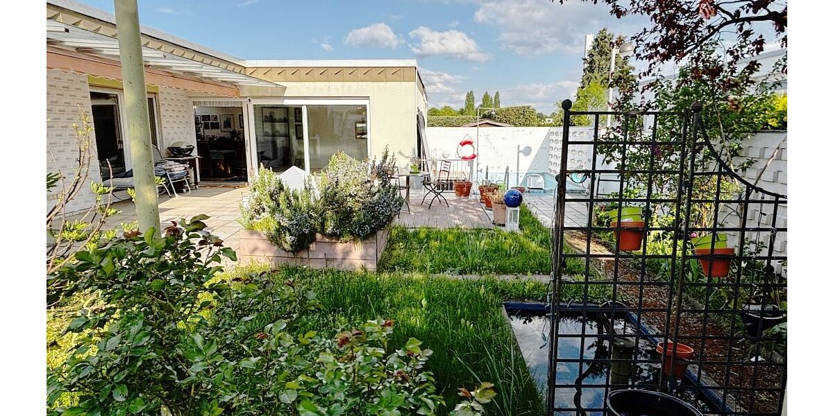 Architektenbungalow + Einliegerwohnung + separate Büroeinheit in Feldrandlage von DA-Arheilgen - Bungalow Darmstadt-Arheilgen Darmstadt/Vororte | Angebot:26440066