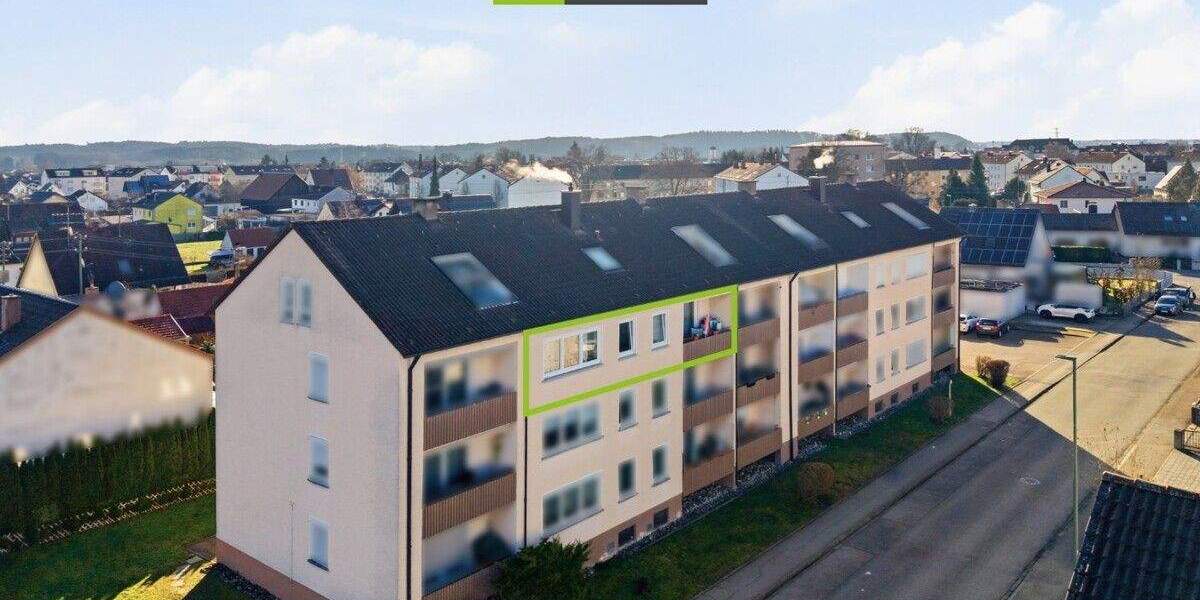 Etagenwohnung Vöhringen - 2 Zimmer, 55 m&sup2;, 190.000&euro; | Angebot:25400841