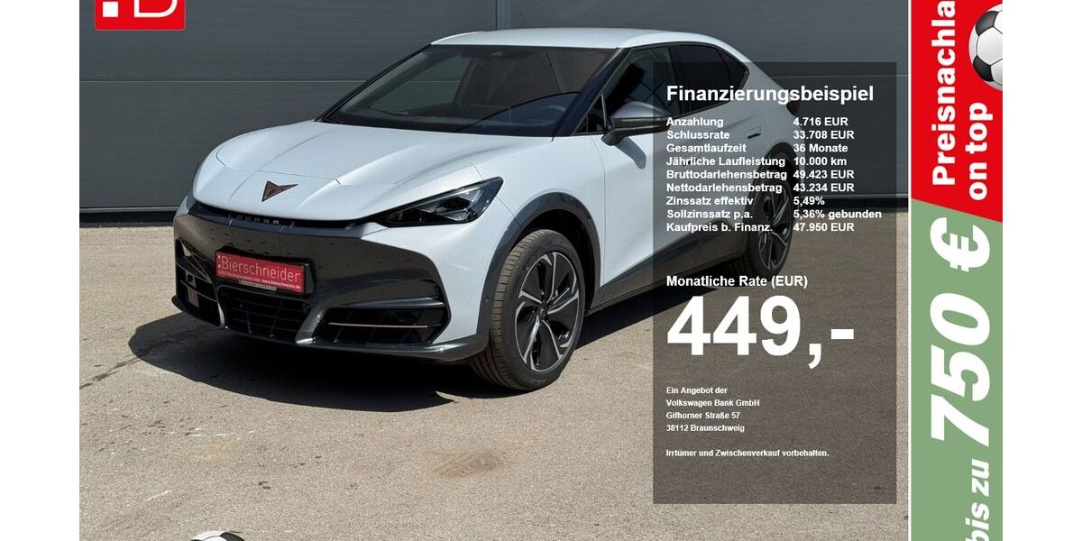 Cupra Tavascan 5.900 km 47.950 &euro; Regensburg 93055