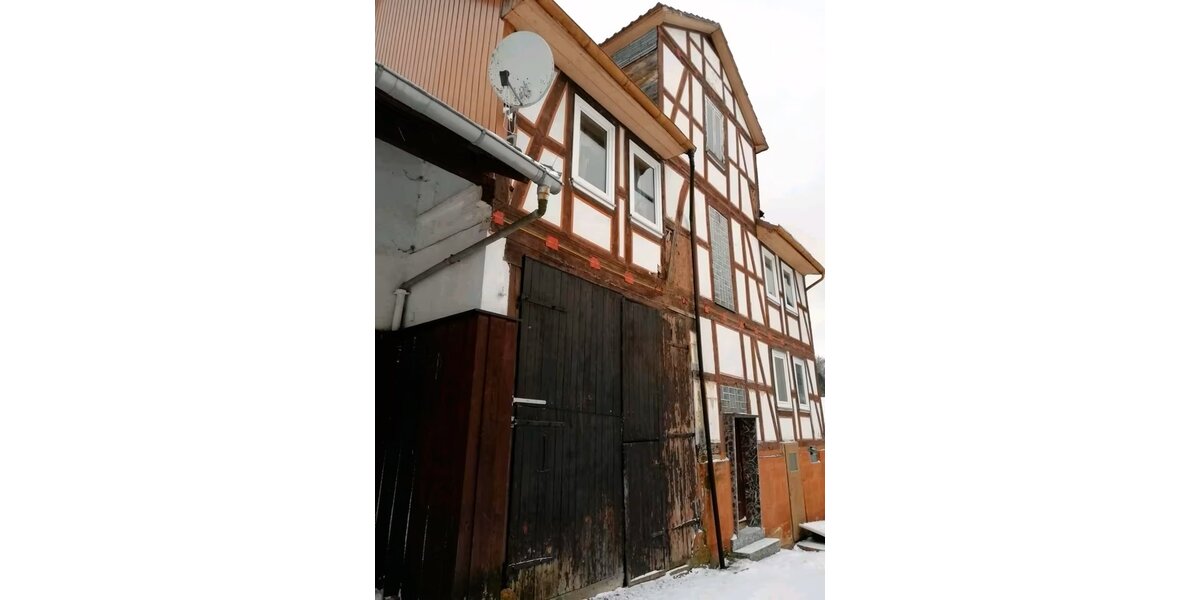 Hessich Lichtenau-OT, 1-2 Fam.Hs. + Scheune - Einfamilienhaus Hessisch Lichtenau Quentel | Angebot:24416348