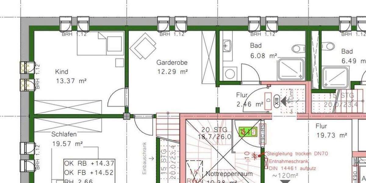 Etagenwohnung Lochau Lochau - 3 Zimmer, 109 m&sup2;, 1.426&euro; | Angebot:25176426