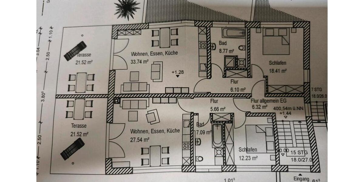 Dachgeschoßwohnung Nittendorf - 2 Zimmer, 70 m&sup2;, 820&euro; | Angebot:25409056