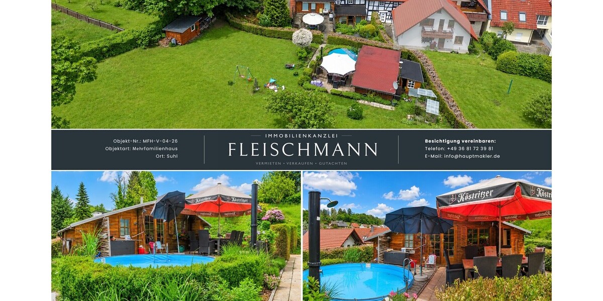 Historischer Charme trifft auf vielseitiges Entwicklungspotenzial - Mehrfamilienhaus, Wohnhaus Suhl / Albrechts Albrechts | Angebot:27131757