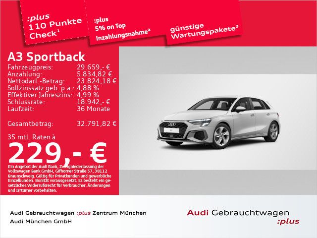 Audi A3 33.581 km 28.774 &euro; Eching 85386