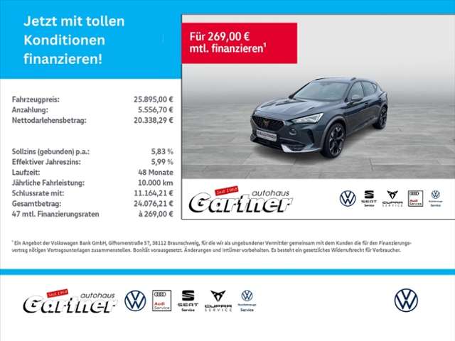 Cupra Formentor 45.838 km 25.895 &euro; Eiselfing bei Wasserburg 83549