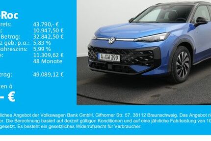VW T-Roc 2.002 km 43.790 &euro; Gersthofen 86368