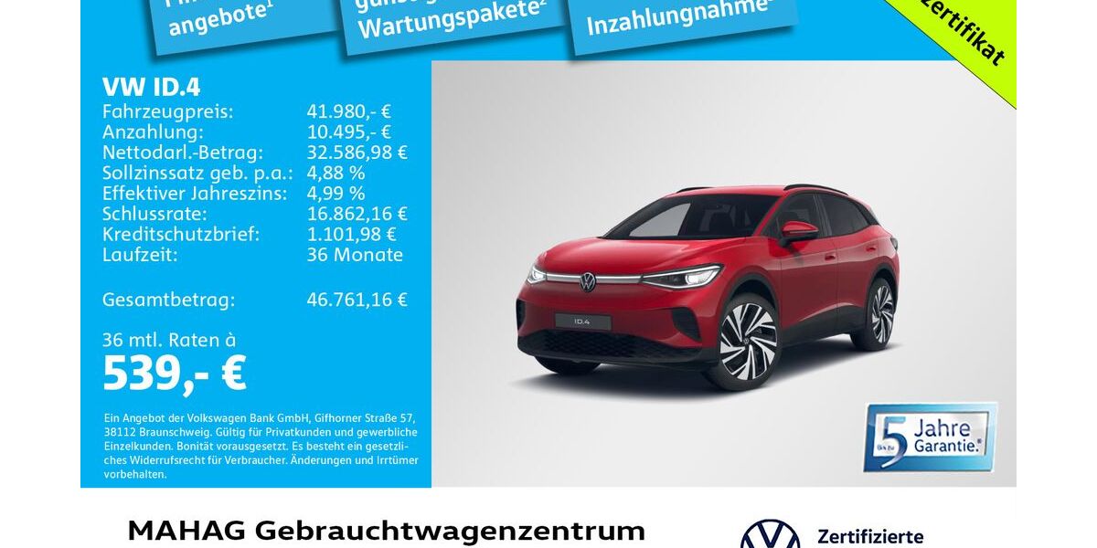 VW ID.4 5.272 km 41.980 &euro; München 80935