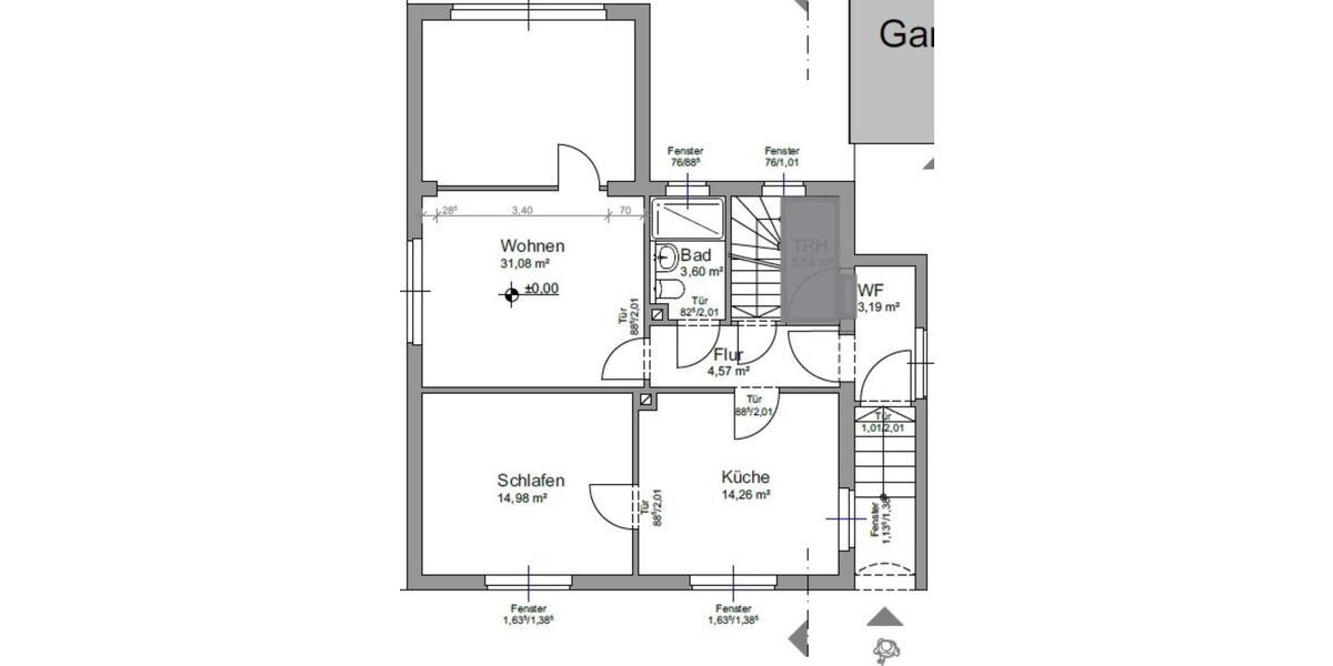 Maisonettenwohnung Lahntal - 3 Zimmer, 70 m&sup2;, 750&euro; | Angebot:25571698