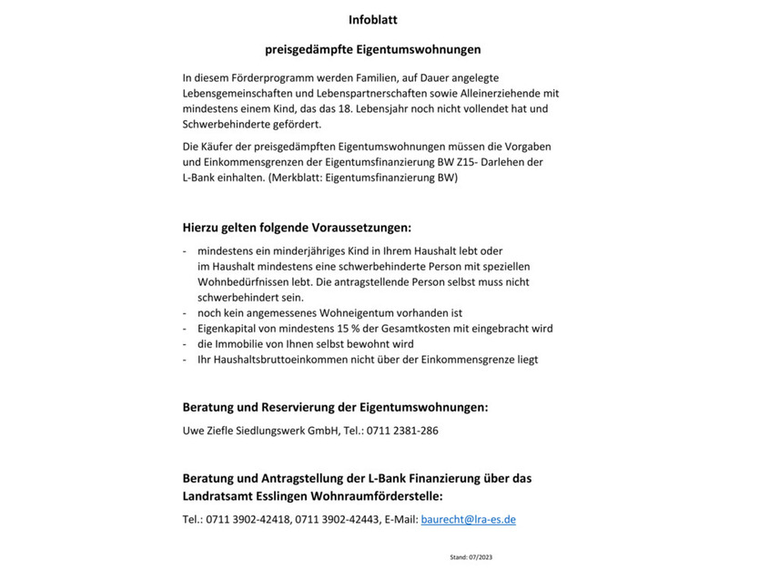 3-Zimmer-Wohnung in Leinfelden-Echterdingen »Schelmenäcker Haus 2, preisgedämpft«