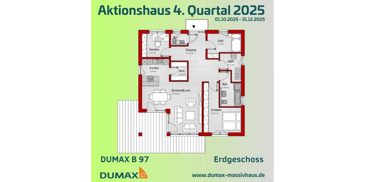 Bungalow Wagenfeld Diepholz - 4 Zimmer, 97 m&sup2;, 291.900&euro; | Angebot:25705201