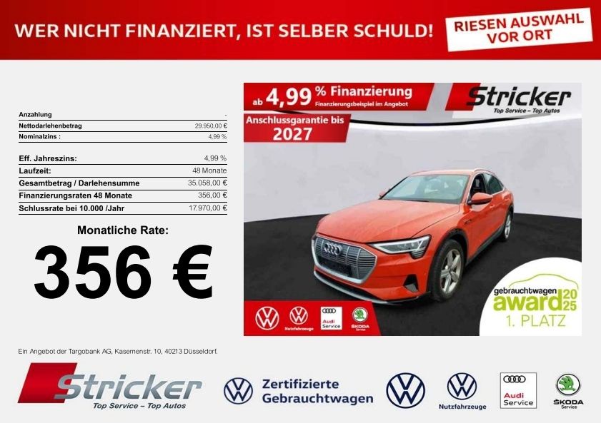 Audi e-tron 43.601 km 29.949 &euro; Detmold 32760