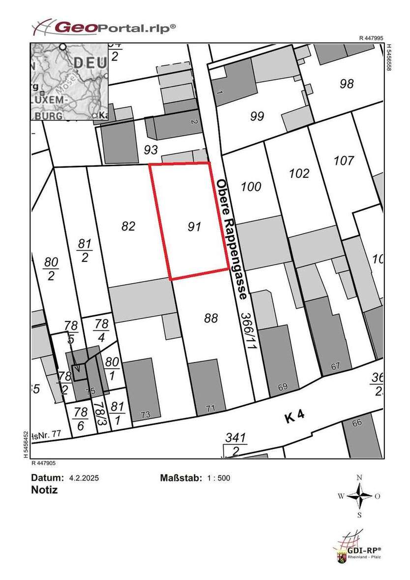 Grundstück zu verkaufen in Weingarten 179.000 € 440 m² zimmer