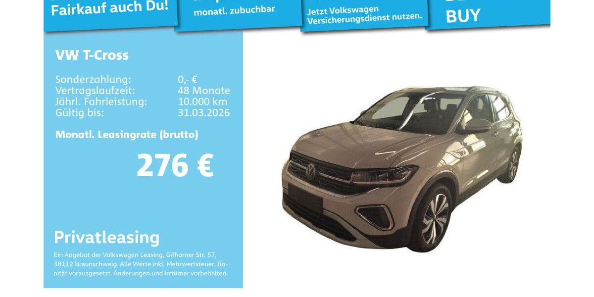 VW T-Cross 21.158 km 23.752 &euro; Mannheim 68309