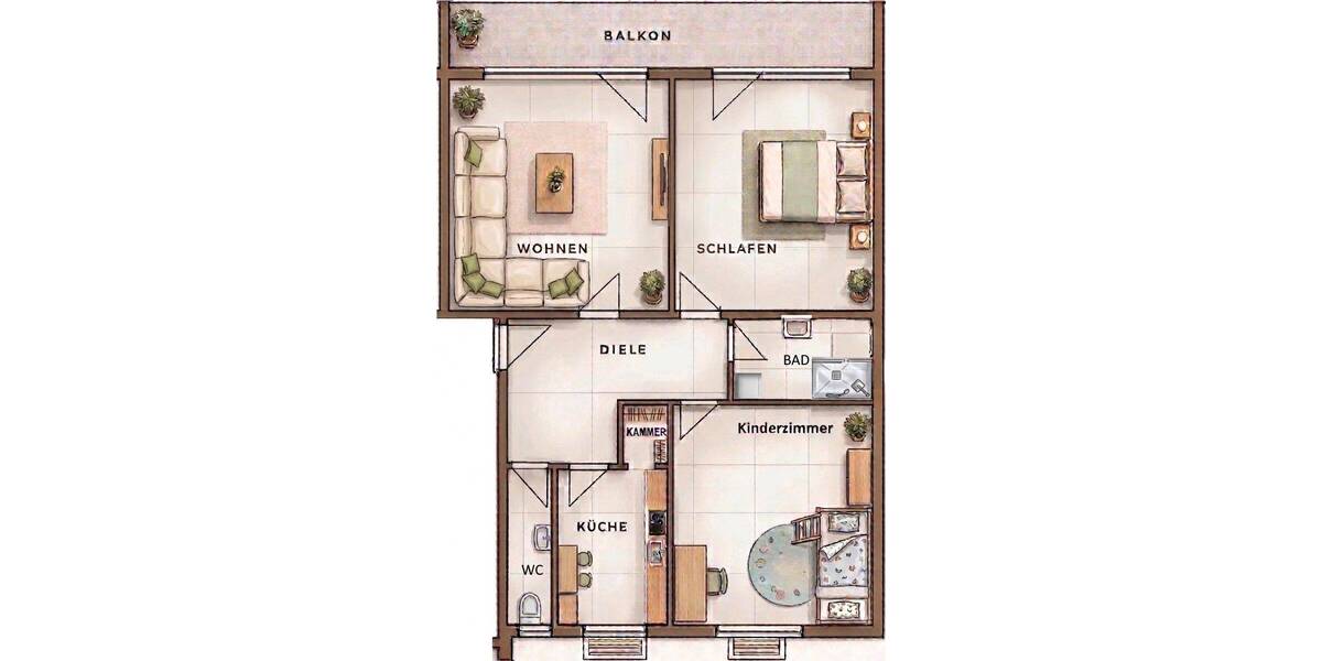 Etagenwohnung Penzberg - 3 Zimmer, 96 m&sup2;, 454.000&euro; | Angebot:26187795