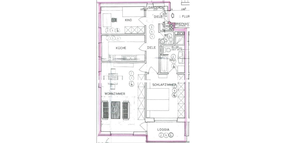 Etagenwohnung Diepholz - 3 Zimmer, 75 m&sup2;, 145.000&euro; | Angebot:25238661