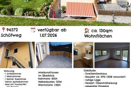 Wohnung Schöfweg - 4 Zimmer, 130 m&sup2;, 900&euro; | Angebot:26063255