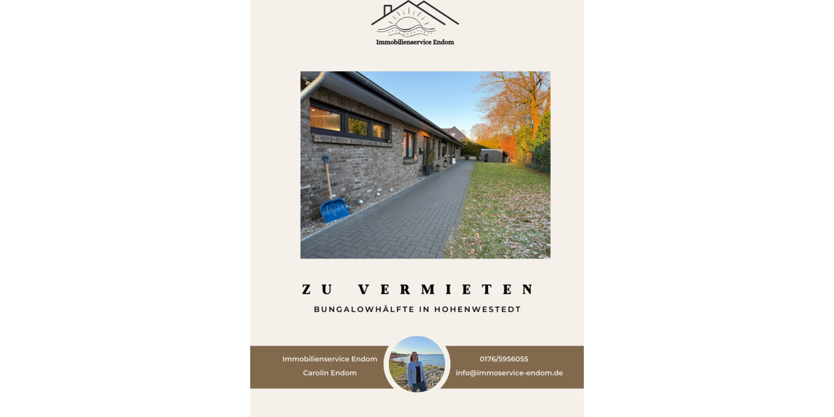 Bungalow Hohenwestedt - 3 Zimmer, 125 m&sup2;, 1.500&euro; | Angebot:24624134
