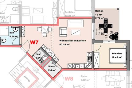 Wohnung Kastellaun - 2 Zimmer, 65 m&sup2;, 650&euro; | Angebot:26000144