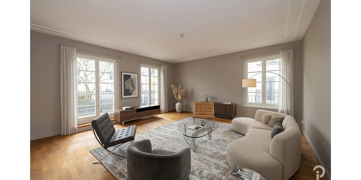 Wohnen in hochwertigem Ambiente mit internationalem Flair. 3 Zi-Wohnung in den Heinrich-Heine-Gärten - Etagenwohnung Düsseldorf Heerdt | Angebot:26645361